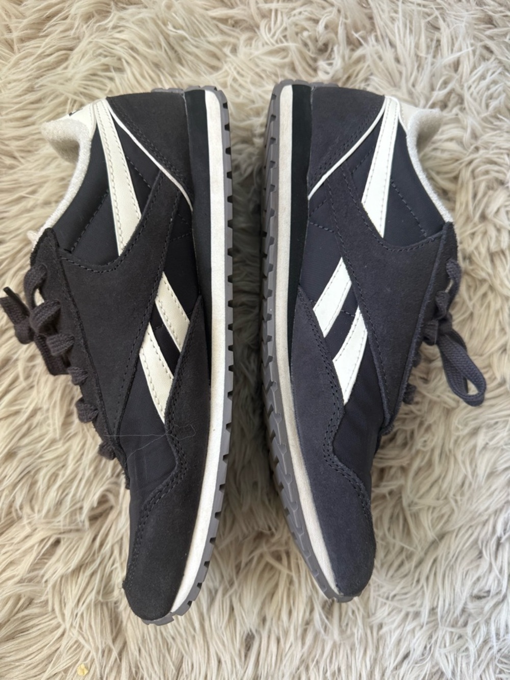 Reebok Classic Black and White Women’s Retro Runner Sneakers